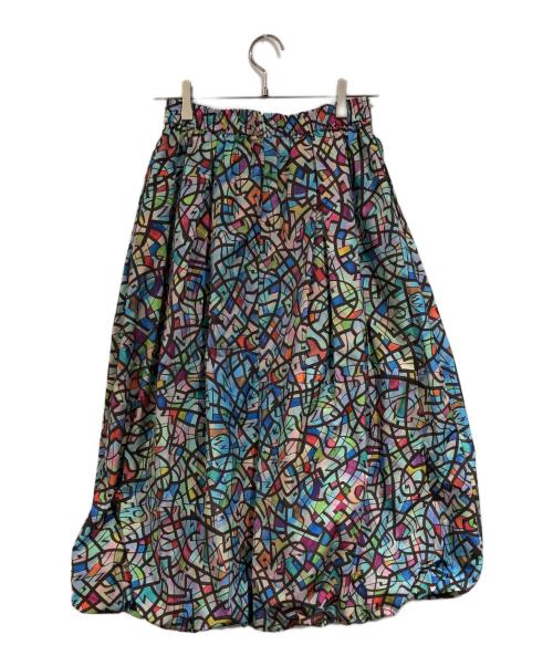 HERALBONY（ヘラルボニー）HERALBONY (ヘラルボニー) バルーンスカート「ユリノヨアケリ」 グリーン サイズ:SIZE Sの古着・服飾アイテム