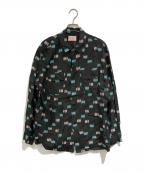 TOWN CRAFTタウンクラフト）の古着「50S ROCKABILLY RAYON JACKET」｜グレー×グリーン
