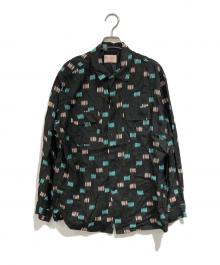 TOWN CRAFT（タウンクラフト）の古着「50S ROCKABILLY RAYON JACKET」｜グレー×グリーン