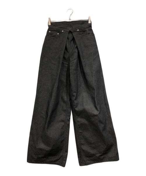 JOHN LAWRENCE SULLIVAN（ジョン ローレンス サリバン）JOHN LAWRENCE SULLIVAN (ジョン ローレンス サリバン) RIGID DENIM WIDE PANTS ブラック サイズ:SIZE Sの古着・服飾アイテム