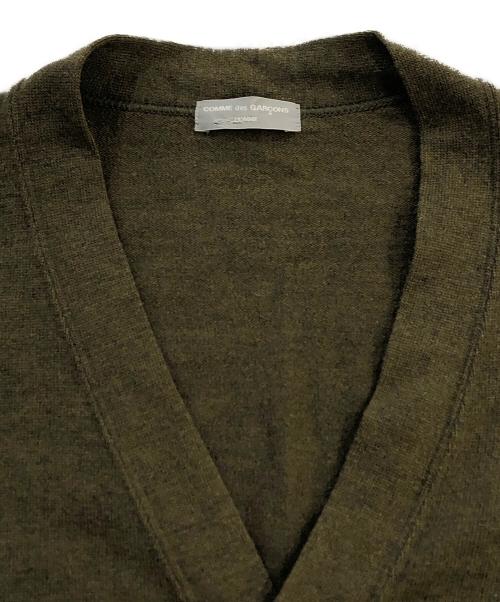 COMME des GARCONS HOMME（コムデギャルソン オム）COMME des GARCONS HOMME (コムデギャルソン オム) ウールカーディガン オリーブ サイズ:-の古着・服飾アイテム