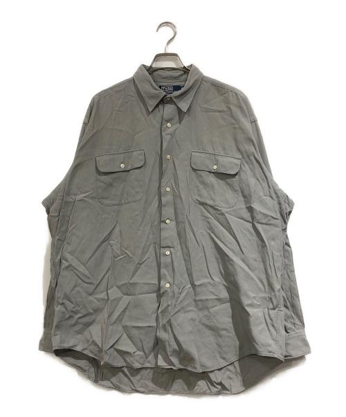 POLO RALPH LAUREN（ポロ・ラルフローレン）POLO RALPH LAUREN (ポロ・ラルフローレン) BENFORDポケットシャツ グレー サイズ:SIZE XLの古着・服飾アイテム