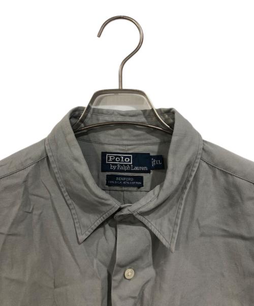 POLO RALPH LAUREN（ポロ・ラルフローレン）POLO RALPH LAUREN (ポロ・ラルフローレン) BENFORDポケットシャツ グレー サイズ:SIZE XLの古着・服飾アイテム
