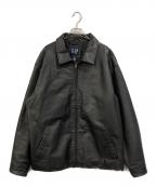 GAPギャップ）の古着「レザージャケット」｜ブラック
