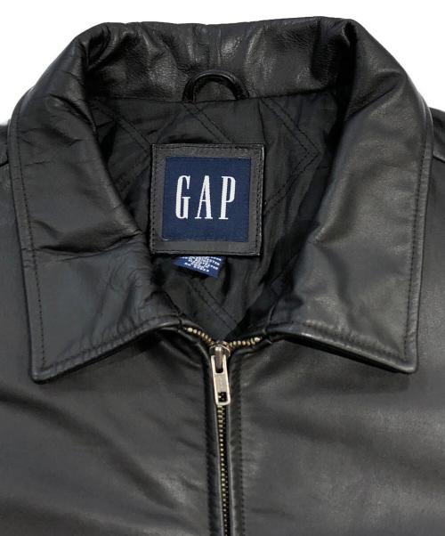 GAP（ギャップ）GAP (ギャップ) レザージャケット ブラック サイズ:SIZE XLの古着・服飾アイテム