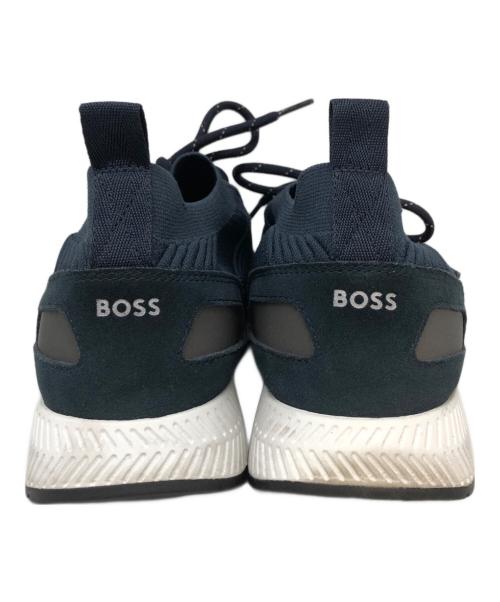 BOSS（ボス）BOSS (ボス) ニットスニーカー ネイビー サイズ:SIZE 42の古着・服飾アイテム