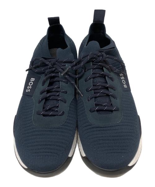 BOSS（ボス）BOSS (ボス) ニットスニーカー ネイビー サイズ:SIZE 42の古着・服飾アイテム