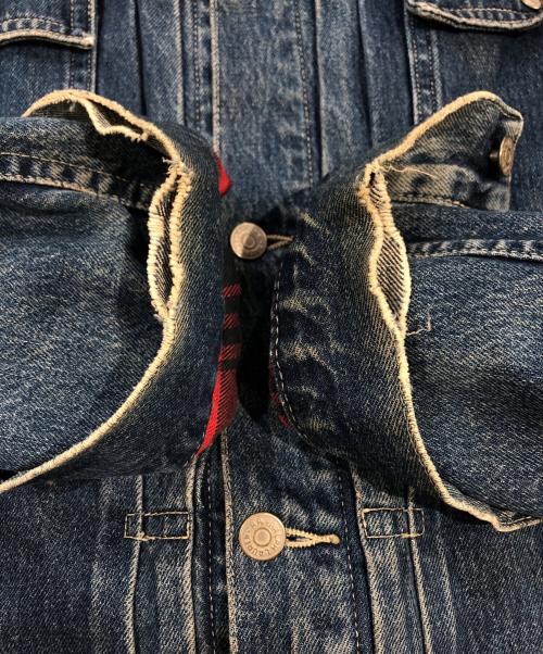 RRL（ダブルアールエル）RRL (ダブルアールエル) 裏地ネルデニムジャケット インディゴ サイズ:SIZE Mの古着・服飾アイテム