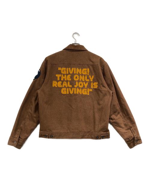 AVIREX（アヴィレックス）AVIREX (アヴィレックス) PEANUTS (ピーナッツ) WORK JACKET ワーク ジャケット ブラウン サイズ:Lの古着・服飾アイテム