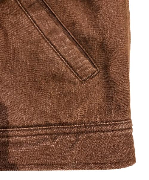 AVIREX（アヴィレックス）AVIREX (アヴィレックス) PEANUTS (ピーナッツ) WORK JACKET ワーク ジャケット ブラウン サイズ:Lの古着・服飾アイテム