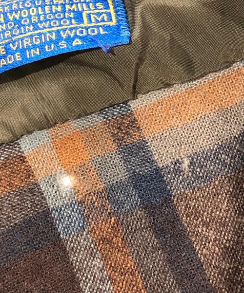 PENDLETON（ペンドルトン）PENDLETON (ペンドルトン) 70sウールチェックシャツ / ボードシャツ ブラウン サイズ:SIZE Mの古着・服飾アイテム