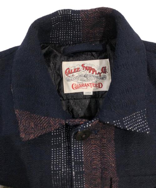 CALLEE（キャリー）CALLEE (キャリー) ウールジャケット ネイビー サイズ:Lの古着・服飾アイテム