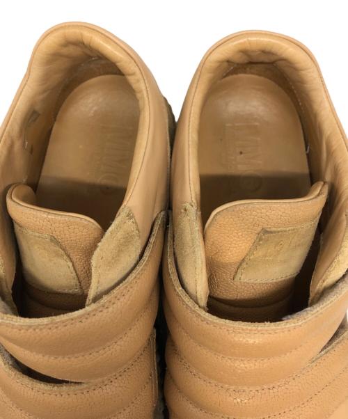 MM6 Maison Margiela（エムエムシックスメゾンマルジェラ）MM6 Maison Margiela (エムエムシックスメゾンマルジェラ) velcro strap leather sneaker キャメル サイズ:SIZE 38の古着・服飾アイテム
