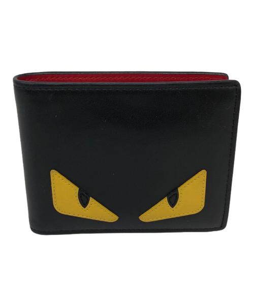 FENDI（フェンディ）FENDI (フェンディ) 2つ折り財布 ブラックの古着・服飾アイテム