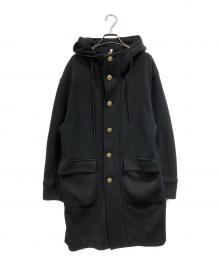 CABAN（キャバン）の古着「コットンカシミアフーデッドコート」｜ブラック