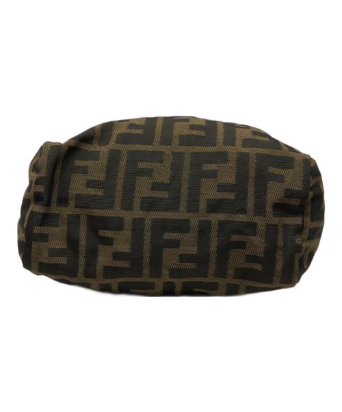 FENDI（フェンディ）FENDI (フェンディ) ミニ ズッカ キャンバス ハンドバッグ ベージュ×ブラックの古着・服飾アイテム