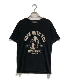 Hysteric Glamour（ヒステリックグラマー）の古着「ROCK W YOU Tシャツ」｜ブラック