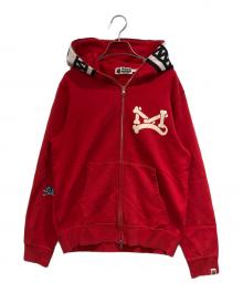 A BATHING APE（アベイシングエイプ）の古着「フルジップパーカー」｜レッド