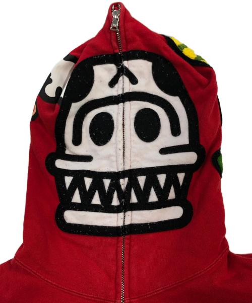 A BATHING APE（アベイシングエイプ）A BATHING APE (アベイシングエイプ) フルジップパーカー レッド サイズ:SIZE Mの古着・服飾アイテム