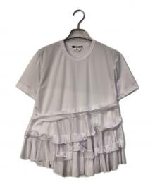 COMME des GARCONS COMME des GARCONS（コムデギャルソン コムデギャルソン）の古着「ラッフル Tシャツ」｜ホワイト