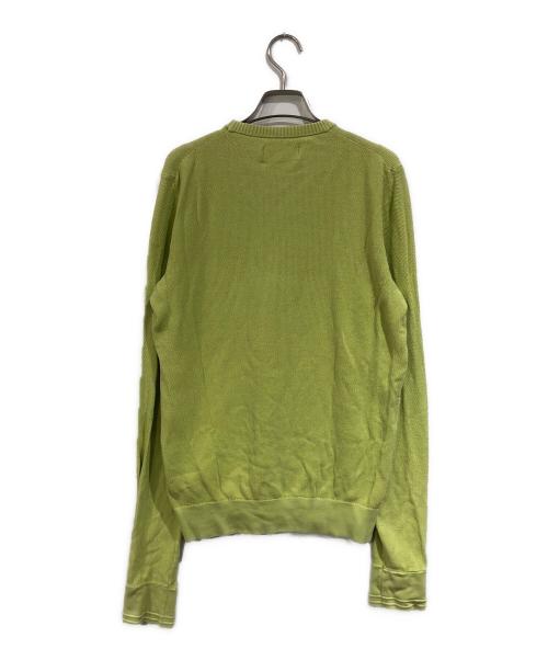 STONE ISLAND（ストーンアイランド）STONE ISLAND (ストーンアイランド) ワッペン 鹿の子 ニット セーター 黄緑 サイズ:SIZE Sの古着・服飾アイテム