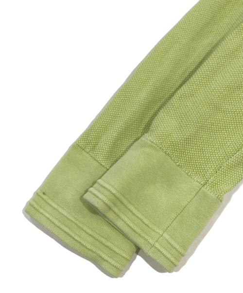 STONE ISLAND（ストーンアイランド）STONE ISLAND (ストーンアイランド) ワッペン 鹿の子 ニット セーター 黄緑 サイズ:SIZE Sの古着・服飾アイテム