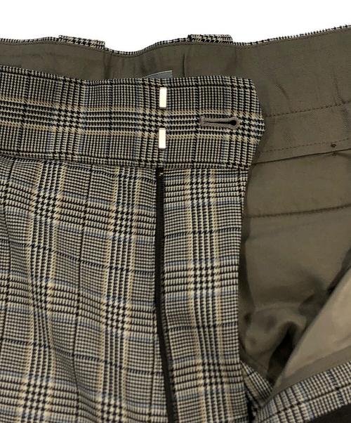 kolor/BEACON（カラービーコン）kolor/BEACON (カラービーコン) チェックワイドパンツ グレー サイズ:SIZE 2の古着・服飾アイテム