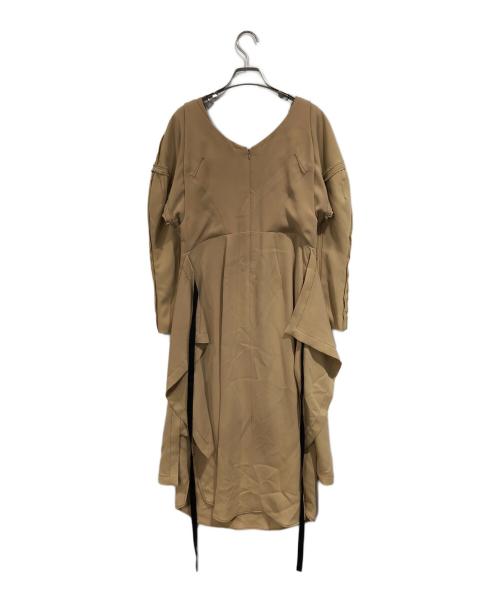 AKIKOAOKI（アキコアオキ）AKIKOAOKI (アキコアオキ) ブラウスワンピース ベージュ サイズ:SIZE Freeの古着・服飾アイテム