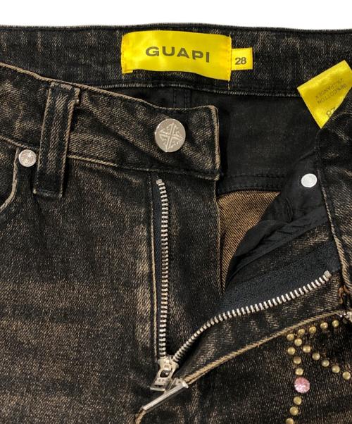 GUAPI（グアピ）guapi (グアピ) vintage brown spider denim ブラウン サイズ:SIZE 28の古着・服飾アイテム