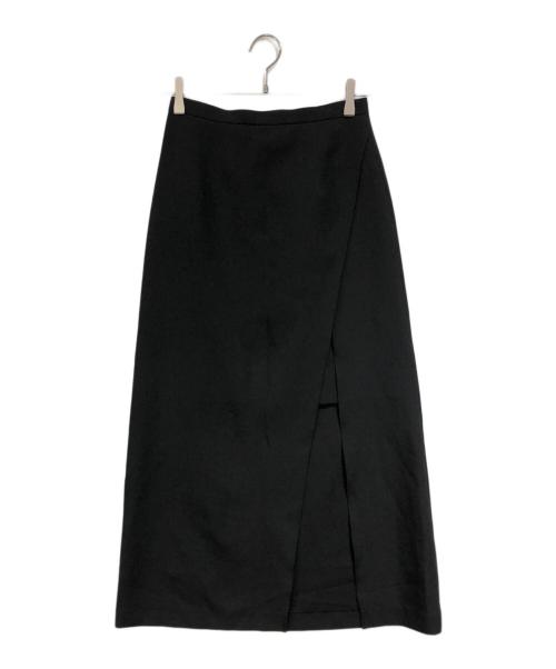 Noble（ノーブル）Noble (ノーブル) スムースタッチレイヤードAラインスカート ブラック サイズ:SIZE 36の古着・服飾アイテム