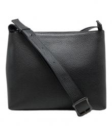 Hush Tug（ハッシュタグ）の古着「レザーショルダーバッグ」｜ブラック