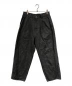 Graphpaperグラフペーパー）の古着「Colorfast Denim Two Tuck Pants」｜グレー