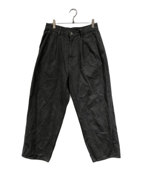Graphpaper（グラフペーパー）Graphpaper (グラフペーパー) Colorfast Denim Two Tuck Pants グレー サイズ:SIZE 1の古着・服飾アイテム