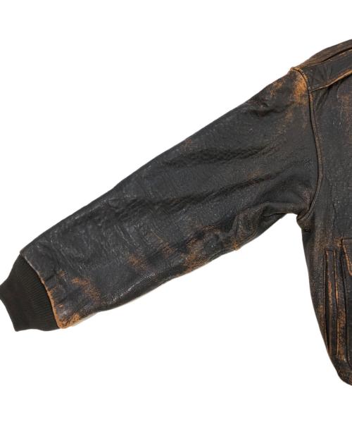 AVIREX（アヴィレックス）AVIREX (アヴィレックス) A-2 フライトジャケット ブラウン サイズ:SIZE Sの古着・服飾アイテム