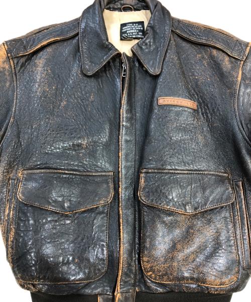 AVIREX（アヴィレックス）AVIREX (アヴィレックス) A-2 フライトジャケット ブラウン サイズ:SIZE Sの古着・服飾アイテム