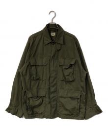TRADE MARK GOLD（トレードマークゴールド）の古着「COTTON WEATHER CLOTH B.D.U JACKET」｜オリーブ