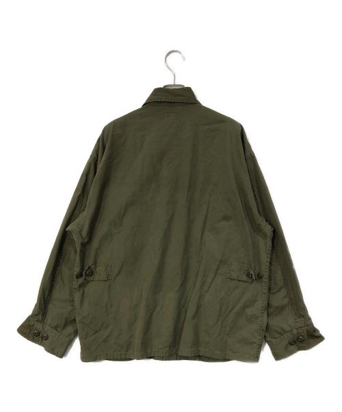 TRADE MARK GOLD（トレードマークゴールド）TRADE MARK GOLD (トレードマークゴールド) COTTON WEATHER CLOTH B.D.U JACKET オリーブ サイズ:SIZE Mの古着・服飾アイテム