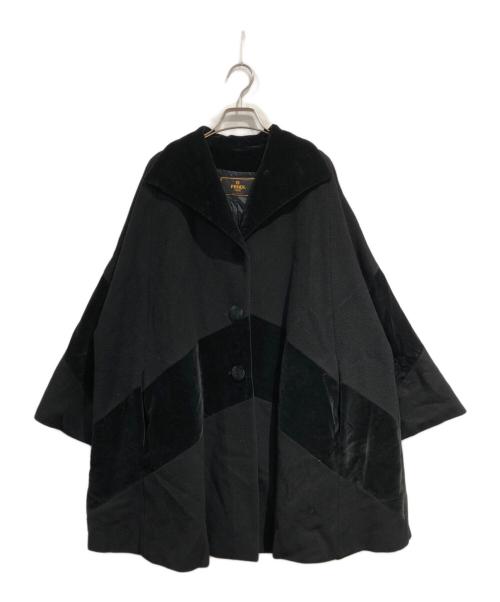 FENDI 365（フェンディ）FENDI 365 (フェンディ) ポンチョコート ブラック サイズ:SIZE 不明の古着・服飾アイテム