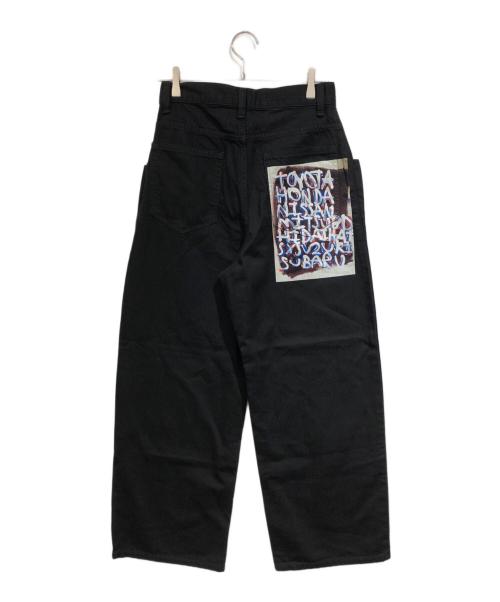 HERALBONY（ヘラルボニー）HERALBONY (ヘラルボニー) デニムパンツ「タイトル不明」 ブラック サイズ:SIZE Mの古着・服飾アイテム