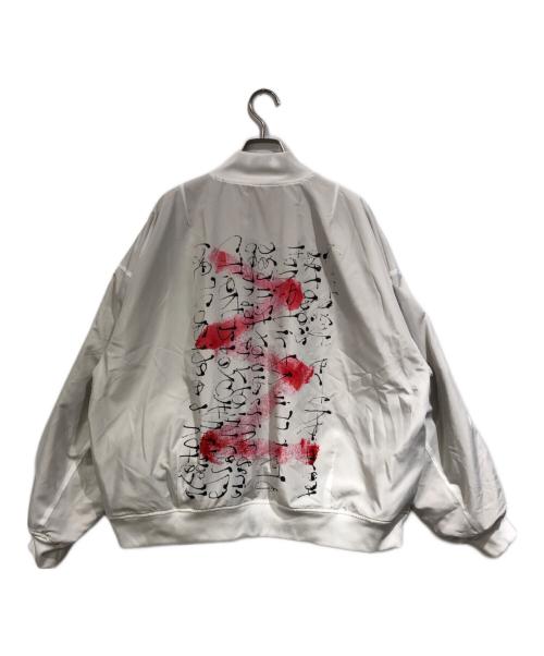 HERALBONY（ヘラルボニー）HERALBONY (ヘラルボニー) リバーシブルブルゾン「タイトル不明」 ベージュ サイズ:SIZE Lの古着・服飾アイテム