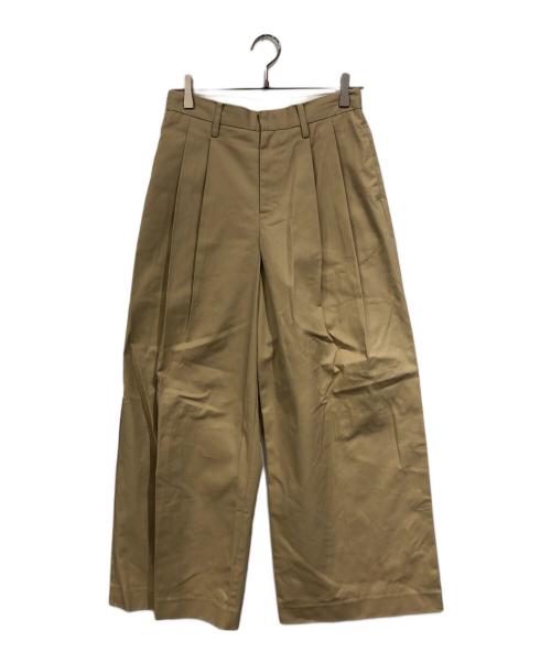 HERALBONY（ヘラルボニー）HERALBONY (ヘラルボニー) ワイドチノパンツ「maru-mm2024」 ベージュ サイズ:SIZE Lの古着・服飾アイテム