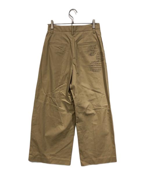 HERALBONY（ヘラルボニー）HERALBONY (ヘラルボニー) ワイドチノパンツ「maru-mm2024」 ベージュ サイズ:SIZE Lの古着・服飾アイテム