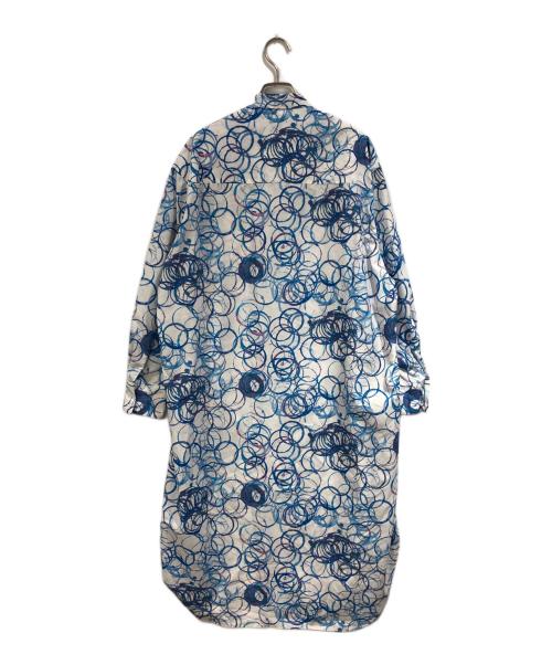 HERALBONY（ヘラルボニー）HERALBONY (ヘラルボニー) シャツワンピース「タイトル不明」 ブルー サイズ:SIZE Freeの古着・服飾アイテム