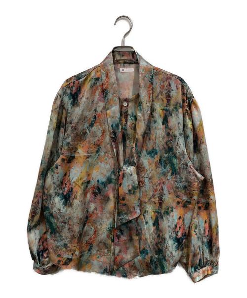 HERALBONY（ヘラルボニー）HERALBONY (ヘラルボニー) サテンボウタイブラウス「サンバ」 オレンジ サイズ:SIZE Freeの古着・服飾アイテム