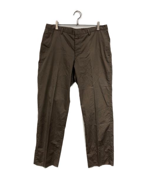 JIL SANDER（ジルサンダー）JIL SANDER (ジルサンダー) コットンパンツ ブラウン サイズ:SIZE 52の古着・服飾アイテム