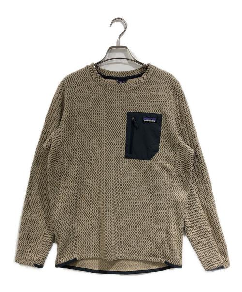 Patagonia（パタゴニア）Patagonia (パタゴニア) R1エア・クルー プルオーバーフリーストップス ベージュ サイズ:SIZE Mの古着・服飾アイテム