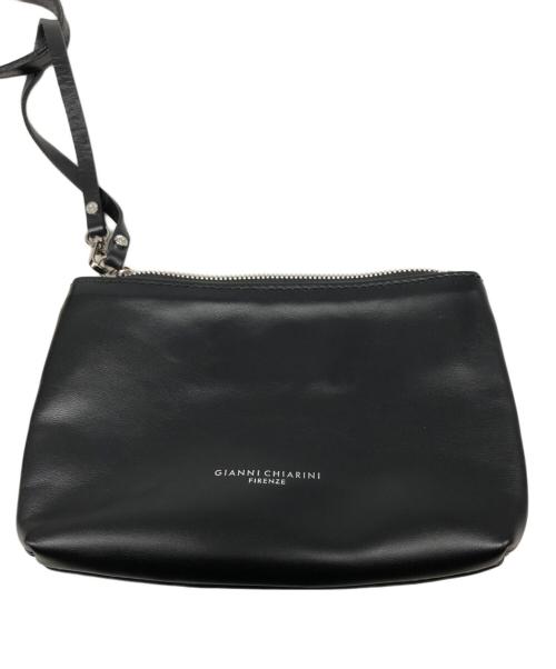 GIANNI CHIARINI（ジャンニ キアリーニ）GIANNI CHIARINI (ジャンニ キアリーニ) メルトンチェックトートバッグ レッド×ブラックの古着・服飾アイテム