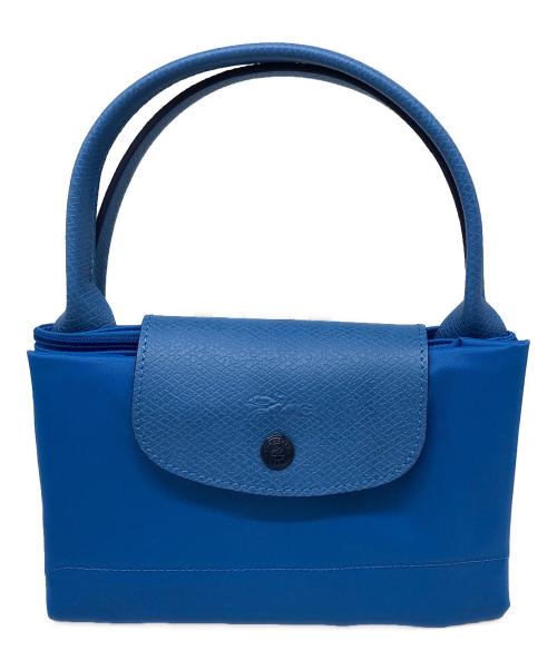 LONGCHAMP（ロンシャン）LONGCHAMP (ロンシャン) ル プリアージュ M トートバッグ ブルーの古着・服飾アイテム