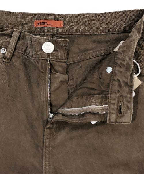NEEDBY heritage（ニードバイヘリテージ）NEEDBY heritage (ニードバイヘリテージ) 別注 REMI midrise wide f デニム ブラウン サイズ:SIZE 26 未使用品の古着・服飾アイテム