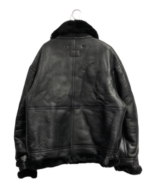 MORGAN MEMPHIS BELLE（モーガン メンフィス ベル）MORGAN MEMPHIS BELLE (モーガン メンフィス ベル) B-3ムートンジャケット ブラック サイズ:SIZE 46の古着・服飾アイテム